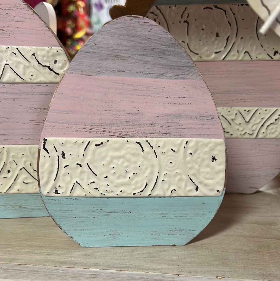 B&B Pastel Wooden Egg Small