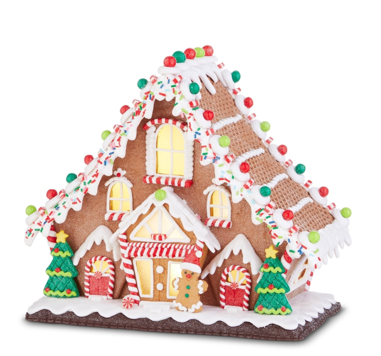 RAZ Lighted Gingerbread Lodge