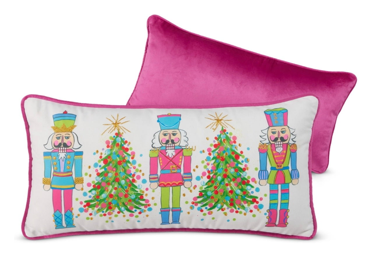 RAZ Candy Shop Trees and Nutcracker Pillow
