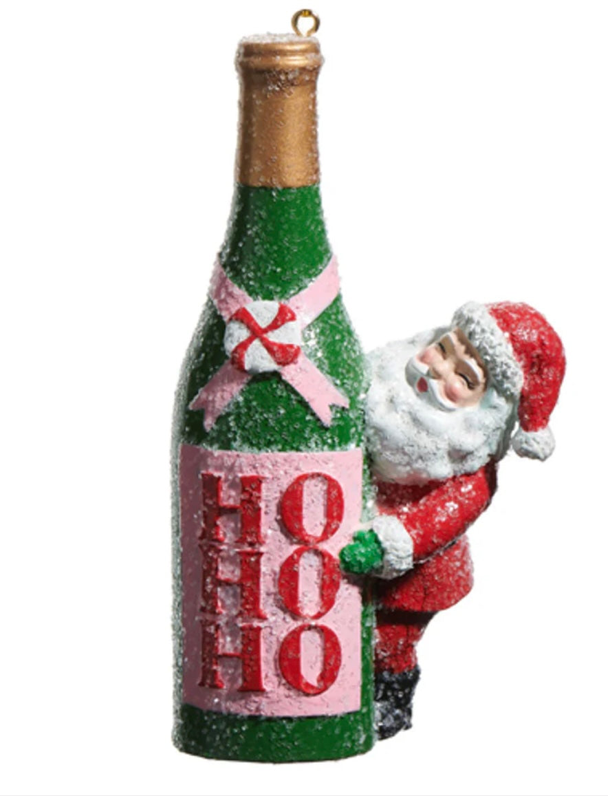 RAZ Bottled Christmas Cheer Ornament