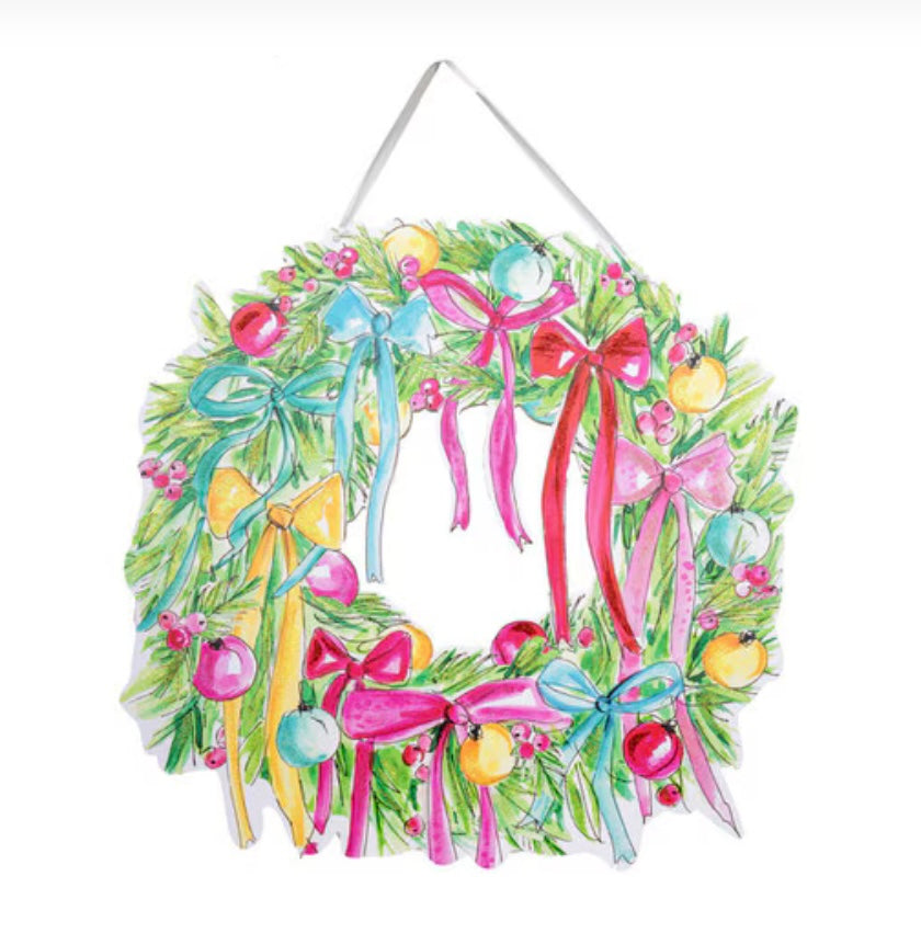 Round Top Vintage Wreath PVC Door Hanger