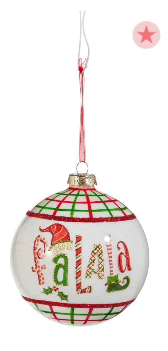 RAZ FaLaLa Ball Ornament