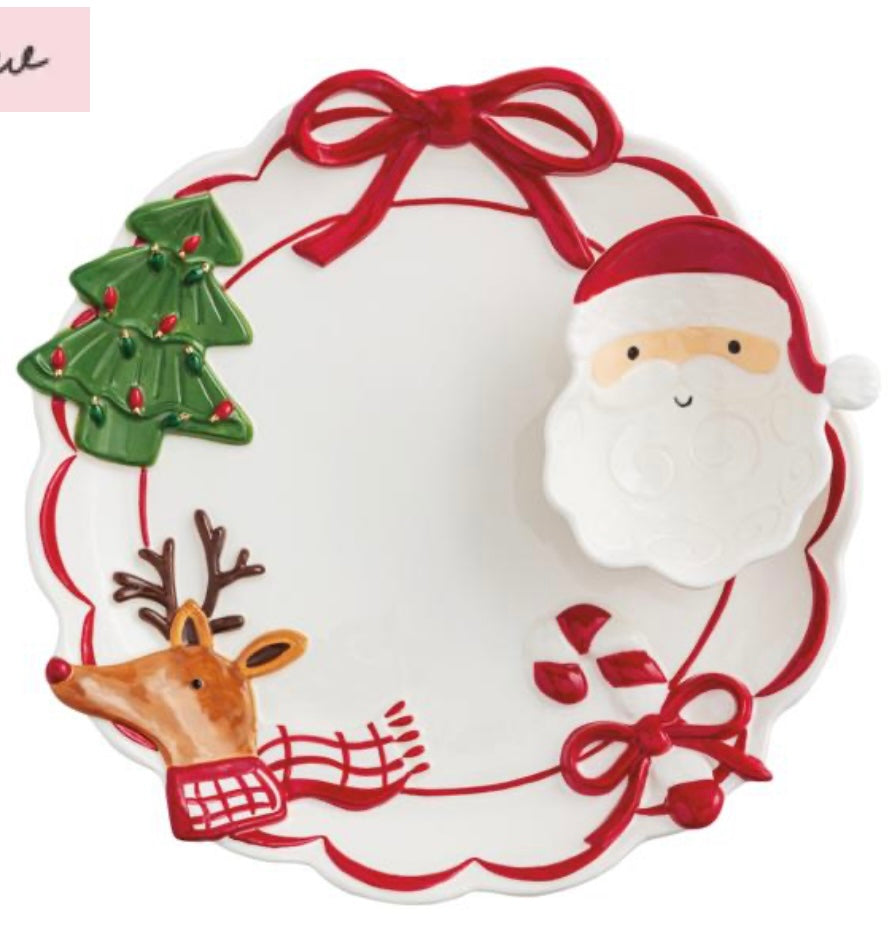 Mud Pie Xmas Whimsy Chip and Tidbit