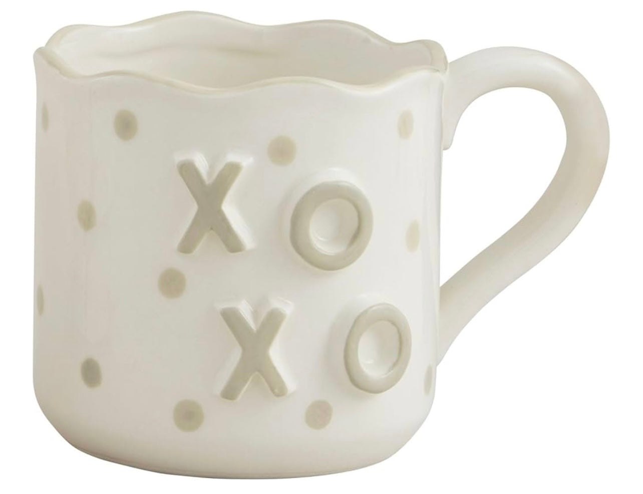 Mud Pie Wavy XOXO Mug