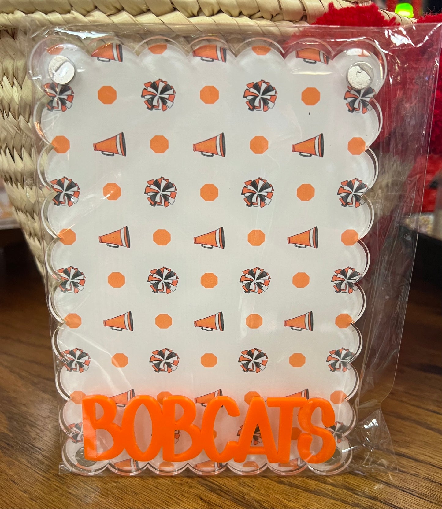 Custom Bobcats Megaphone Picture Frame