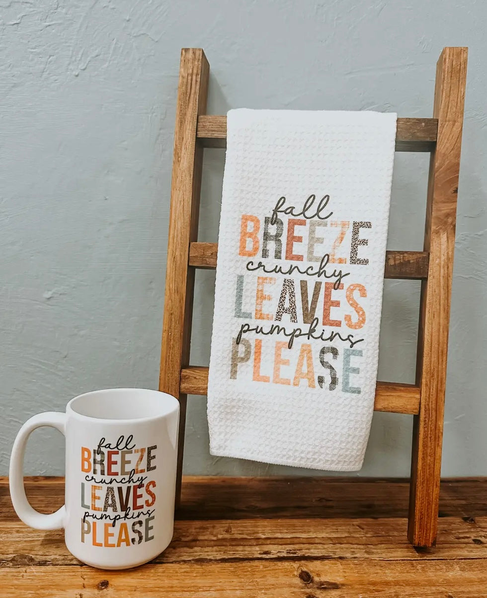 Wooden Ladder Towel Display