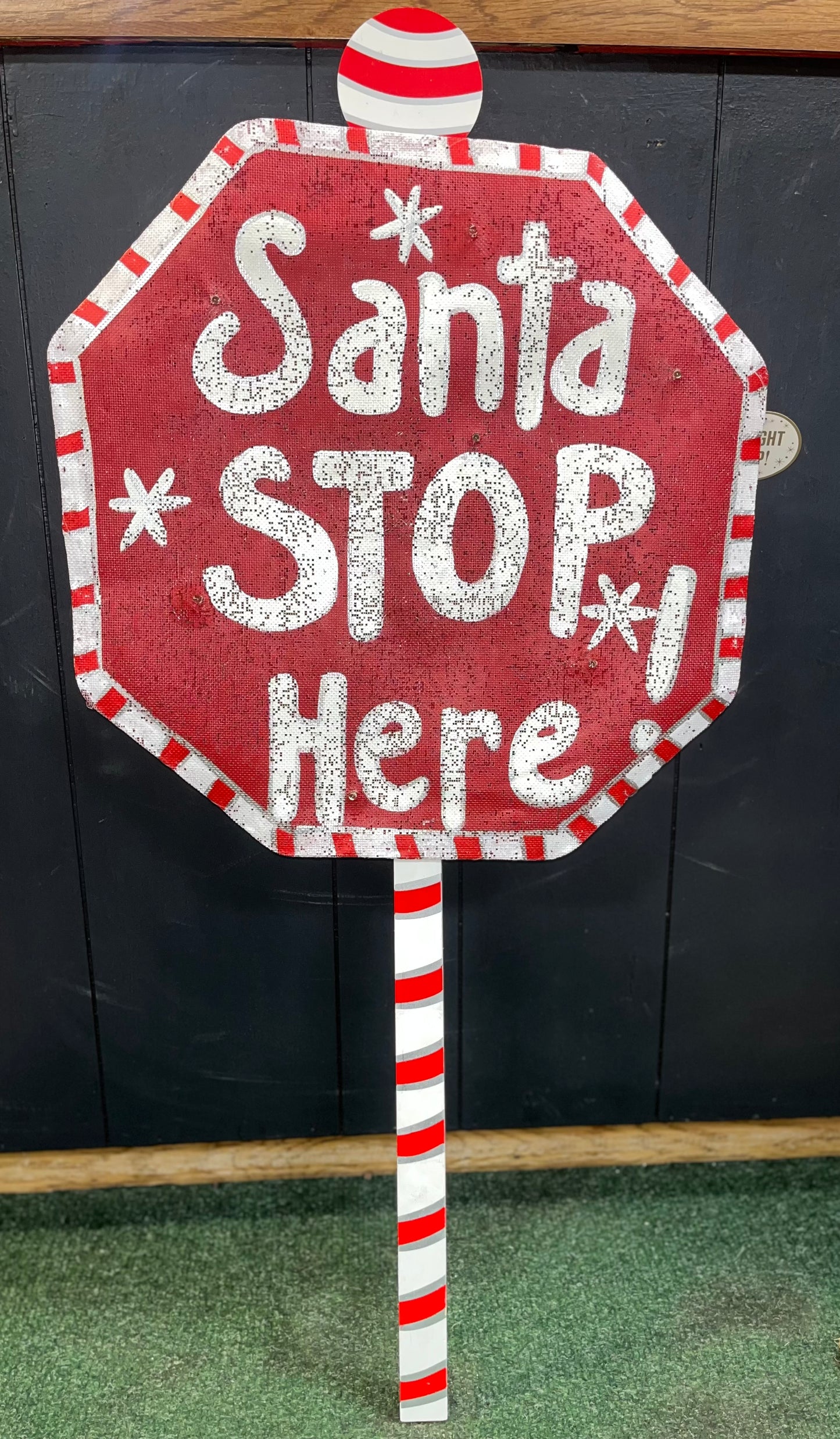 Santa Stop Here Door Hanger