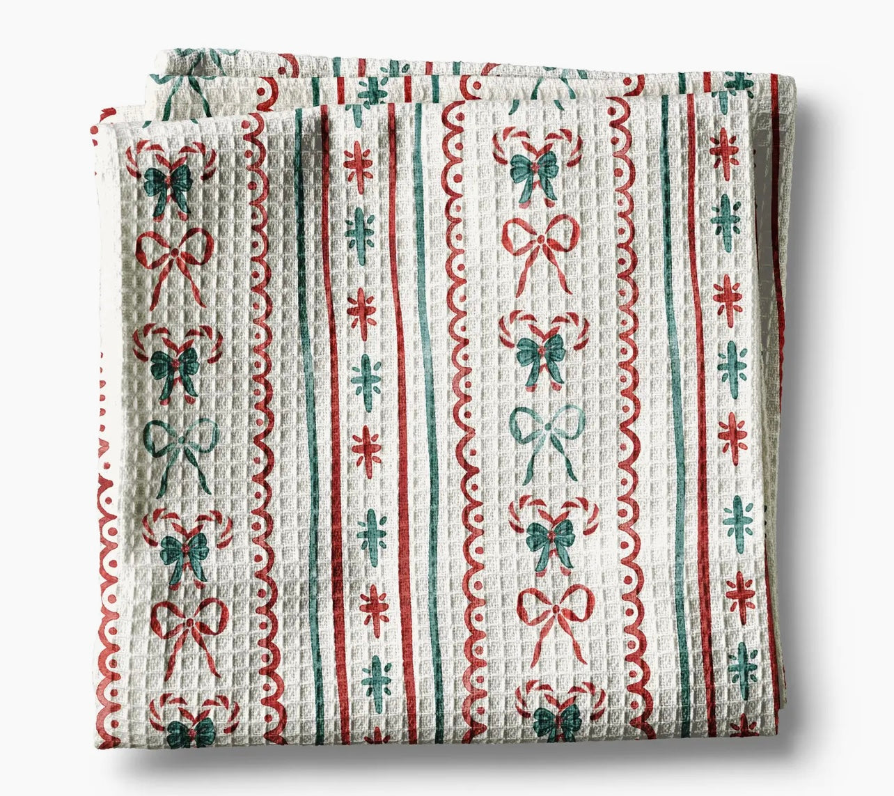 Christmas Candy Boho Kitchen Tea Towel