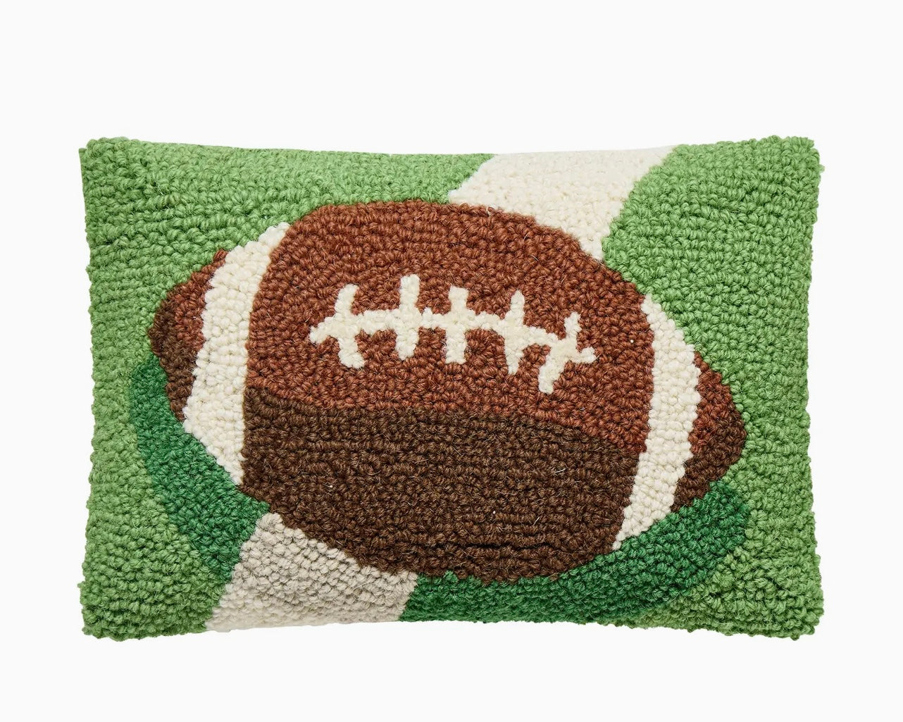 Football on a Field Hook Pillow