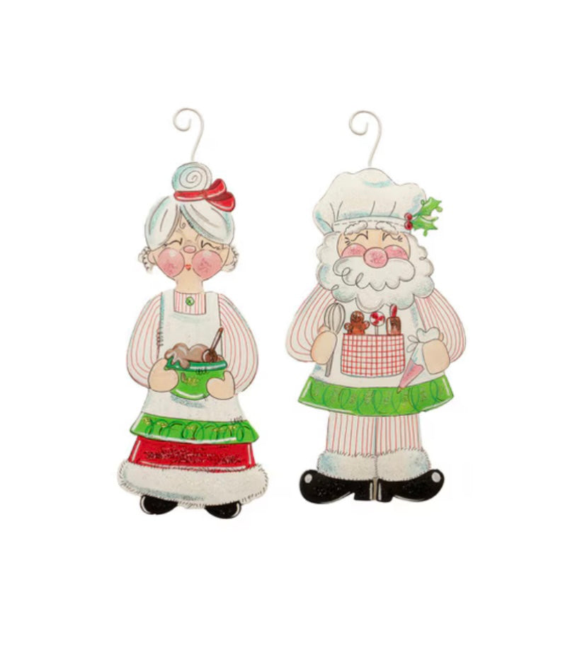 Round Top Mrs.Clause Ornament
