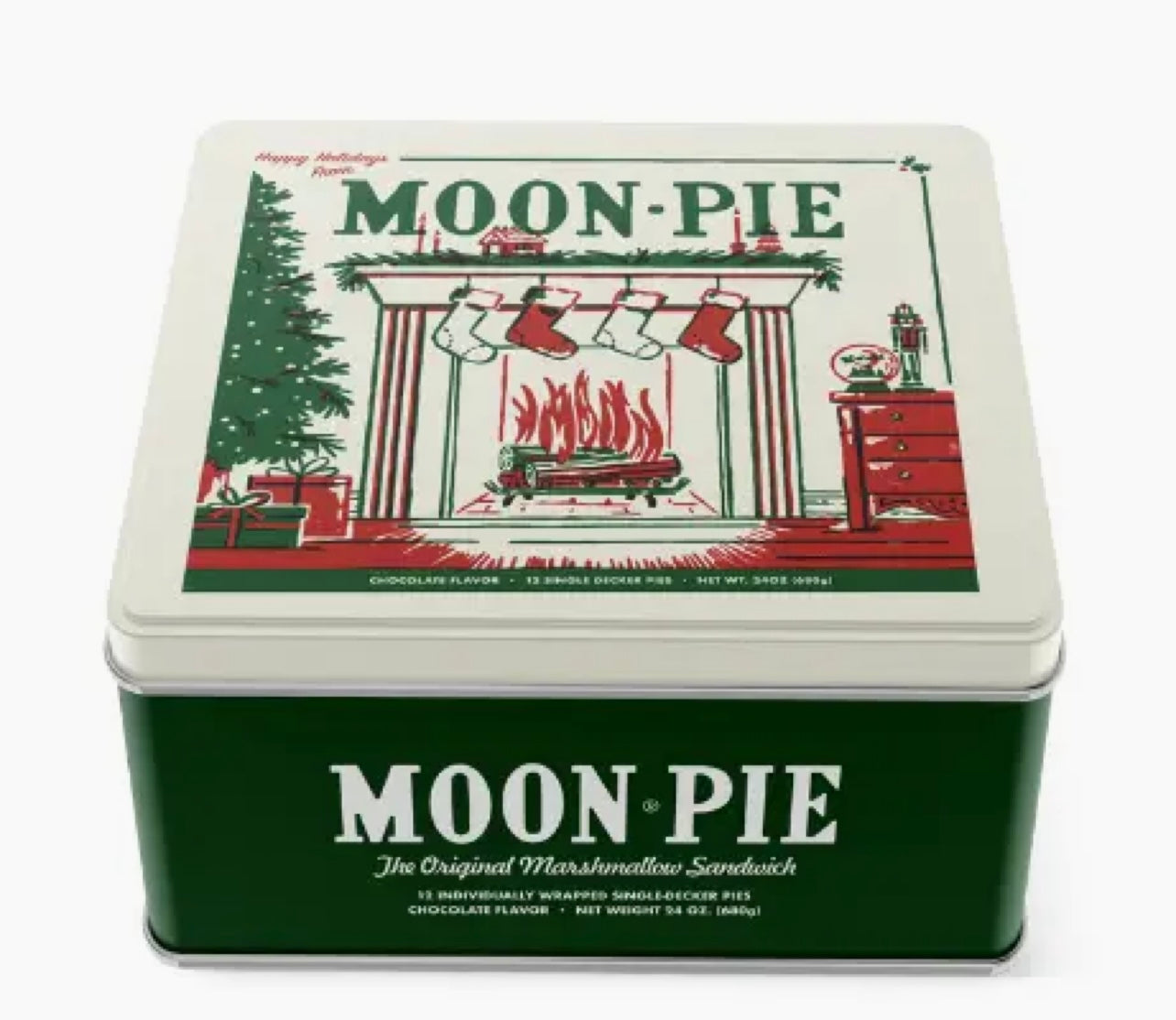 Moonpie Fireplace Tin - Chocolate