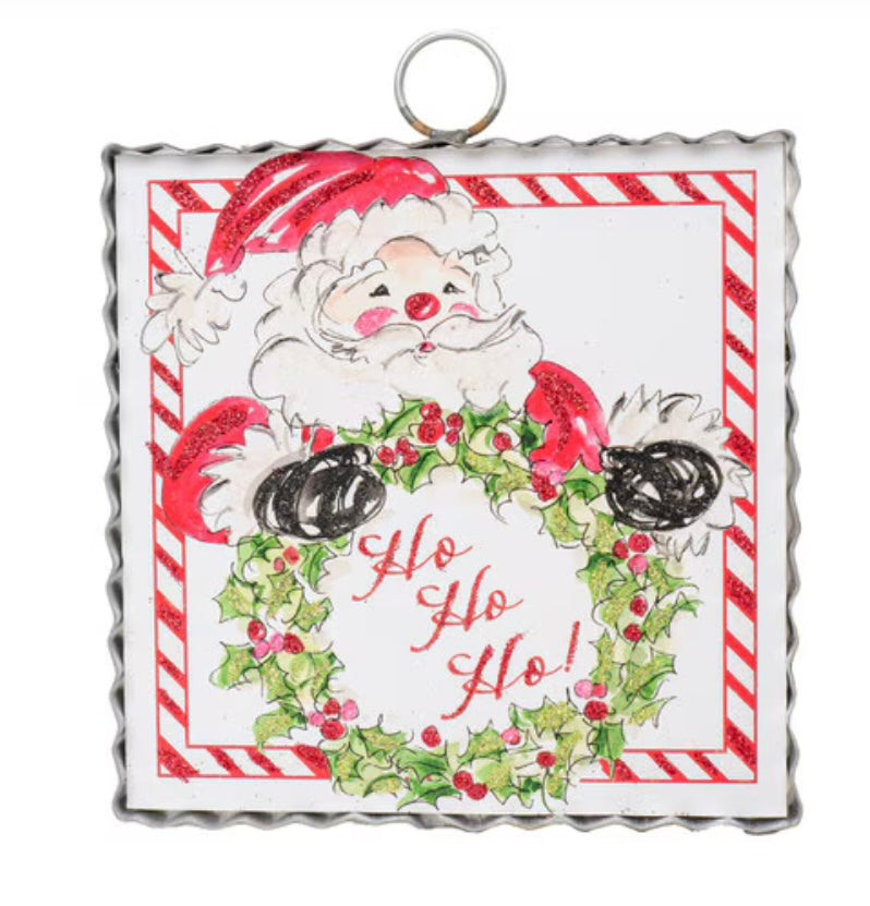 Round Top Mini Gallery HoHoHo Santa