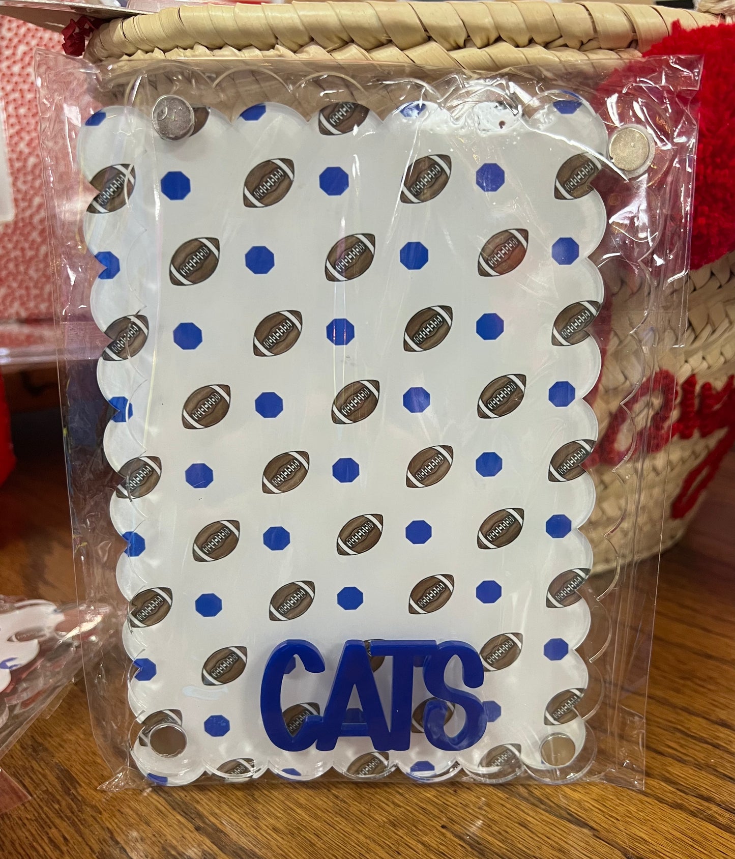 Custom Cats Football Picture Frame