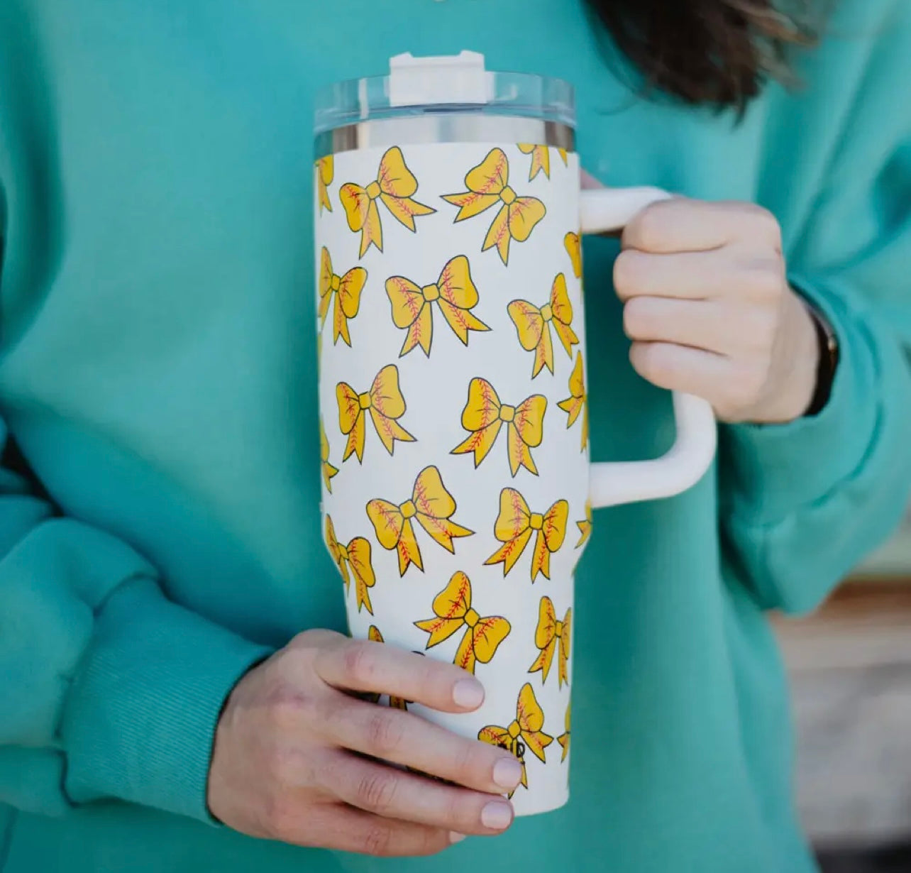 Softball Bow Tumbler