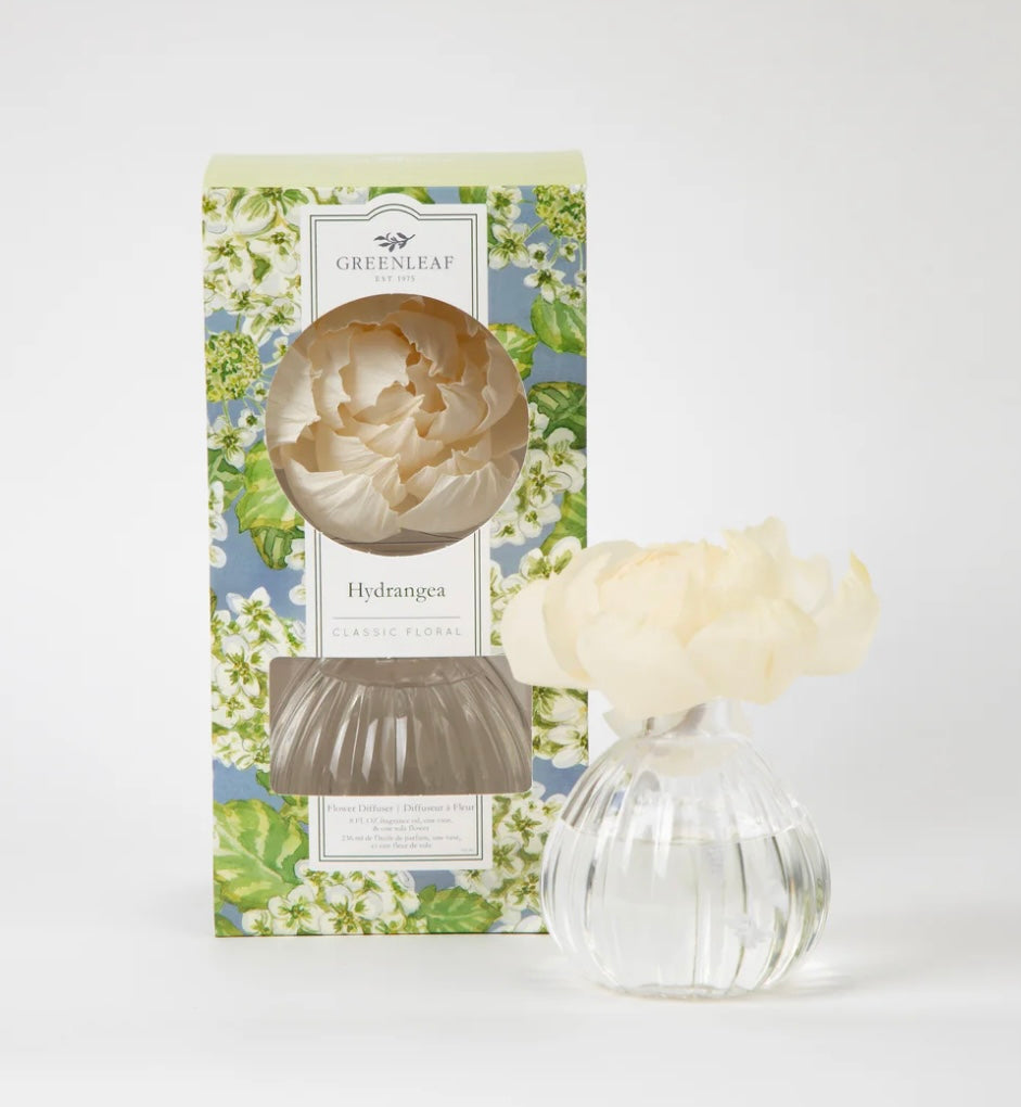 Green Leaf Hydrangea Flower Diffuser