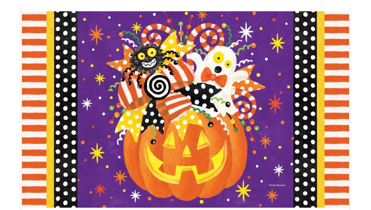 Custom Decor Jack O Lantern Mat