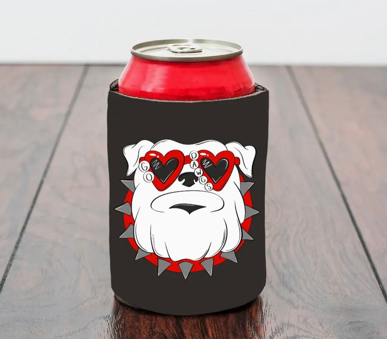 Go Dawgs Bulldog Slim Koozie