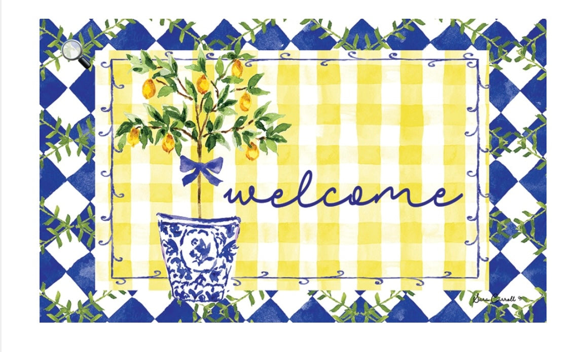 Custom Decor Lemon Tree Mat