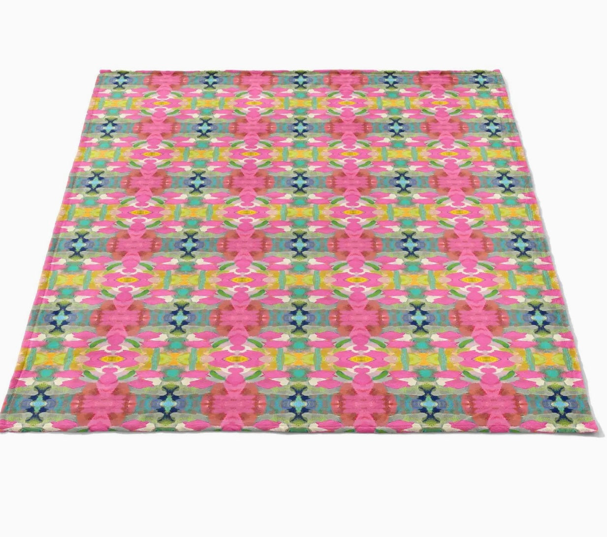 Laura Park Pink Paradise Fleece Blanket