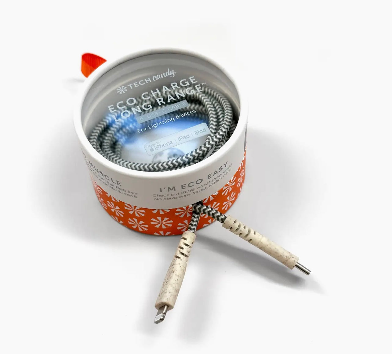 Eco Charge Long Range 6’ Woven USB Cable