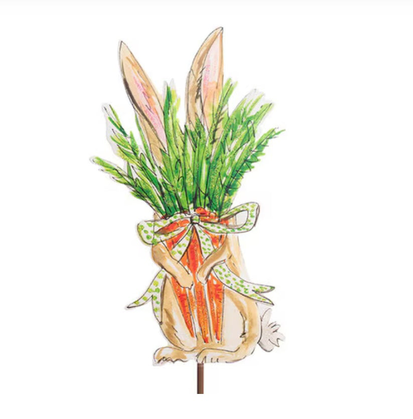 Round Top Shy Bunny With Carrots