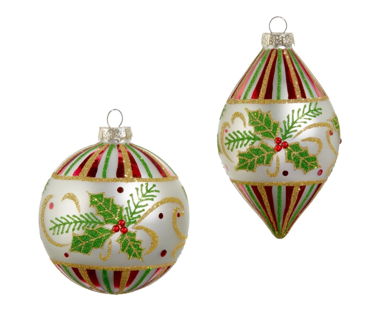 RAZ 4" Holly Leaf Ornament