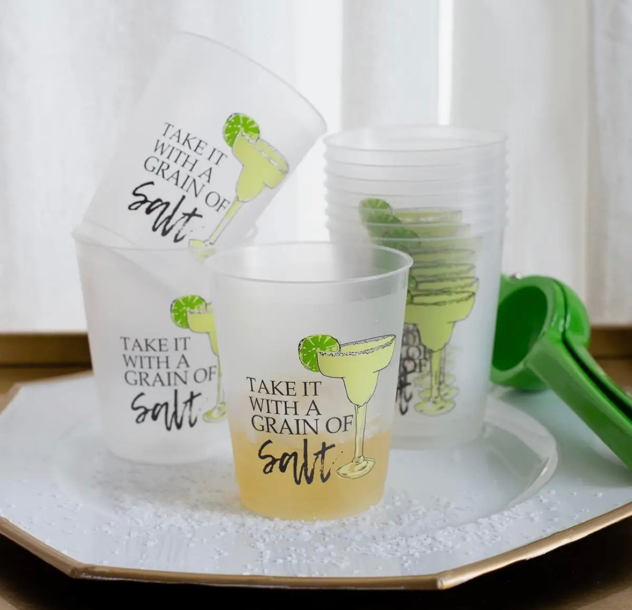 Grain of Salt Party Cups