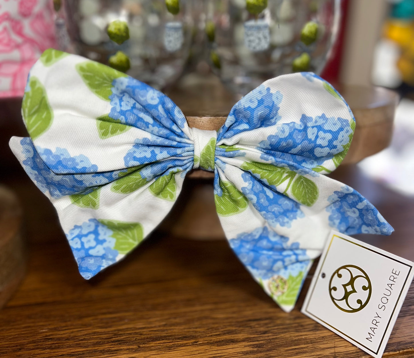 Fabric Bow Hydrangea