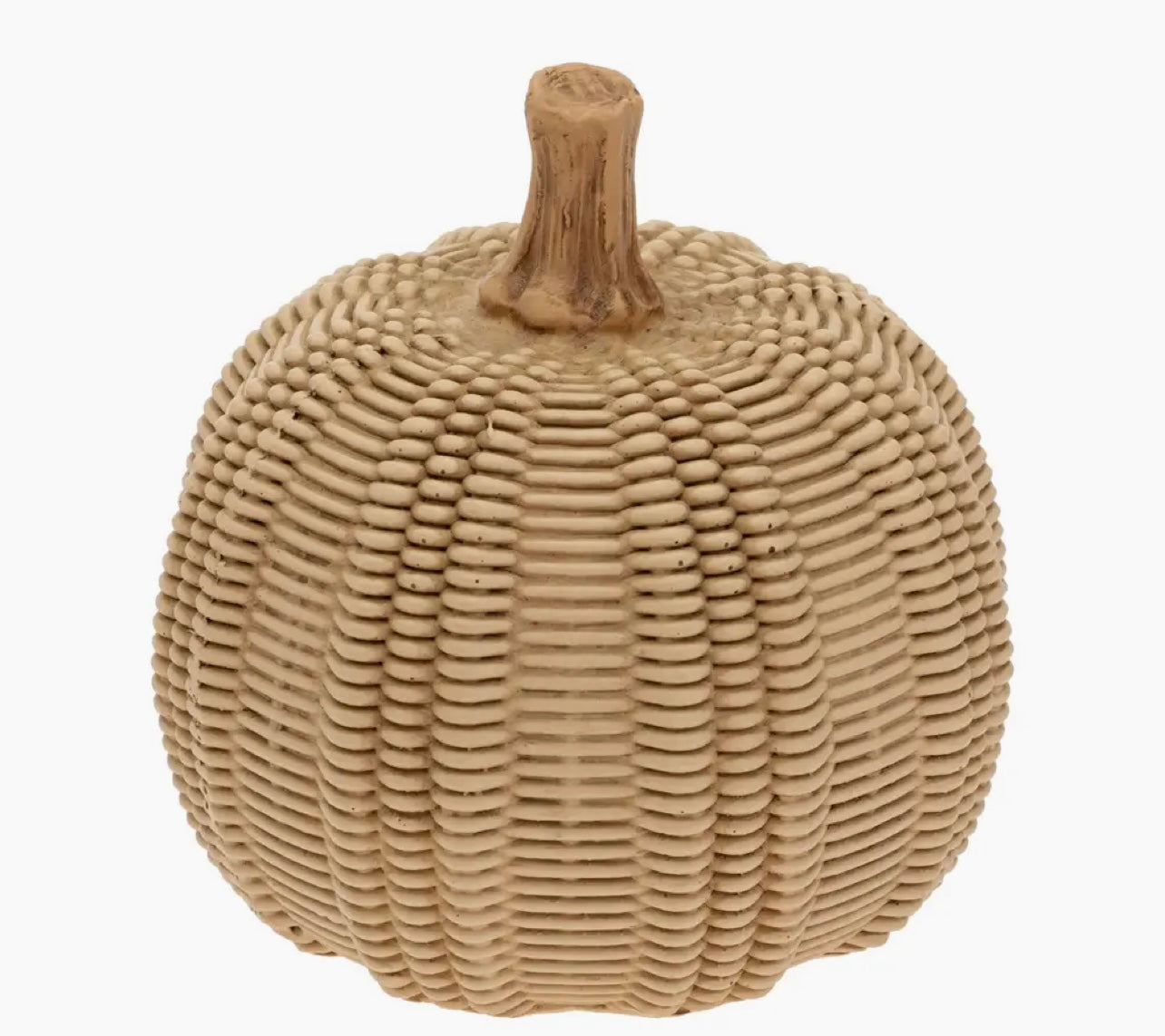 Small Wicker Textured Pumpkin