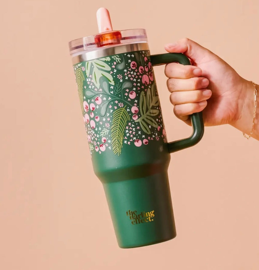 40oz Lifestyle Flip Straw Tumbler Jolly Spring