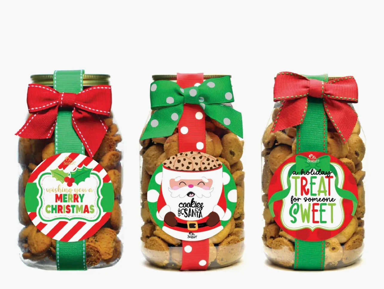 Oh Sugar Christmas Holiday Quart Jars
