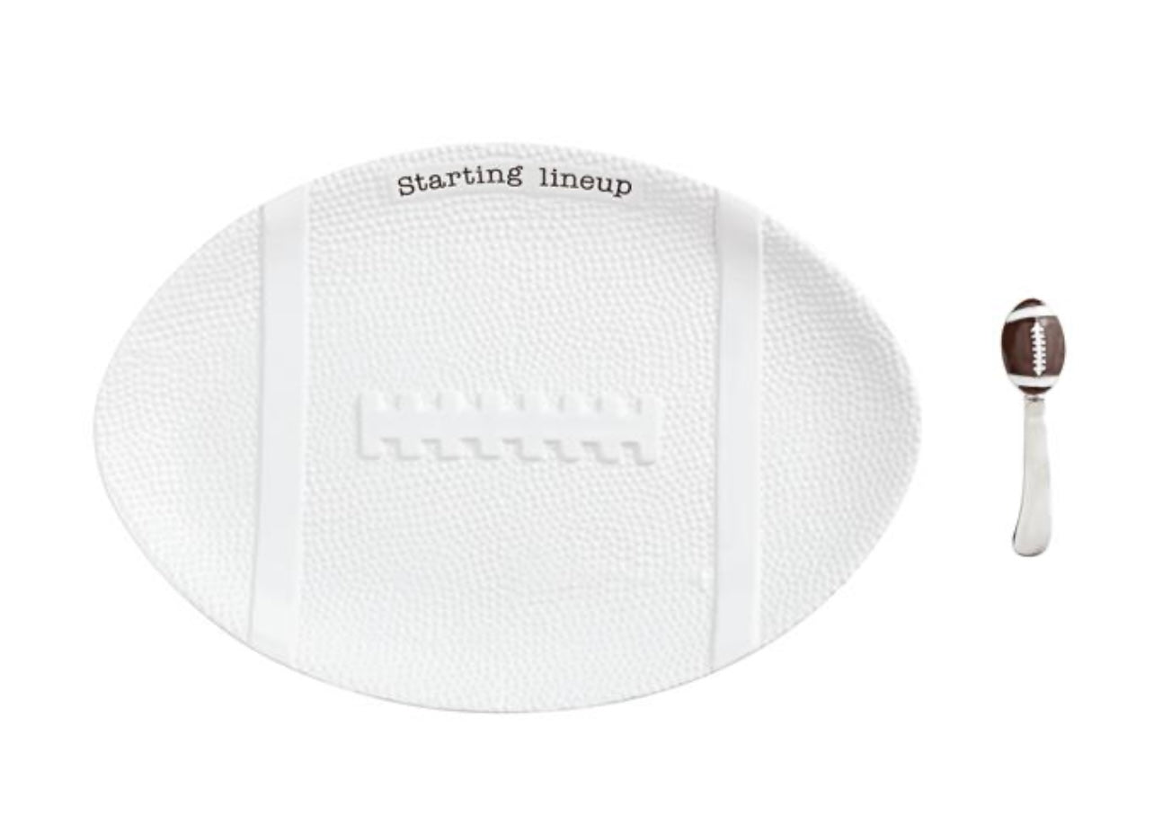 Mud Pie Football Platter