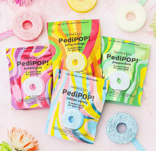 Spongelle PediPOP Pedi Buffer & Nail File Peppermint