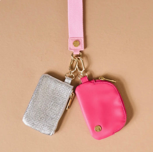 Dynamic Duo Pouch Luxe Wristlet Kiss & Tell