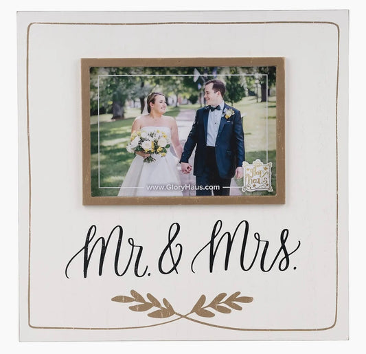Mr. & Mrs. Gold Frame