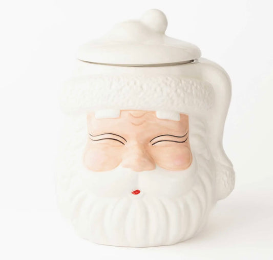 8 Oak Lane White Santa Cookie Jar