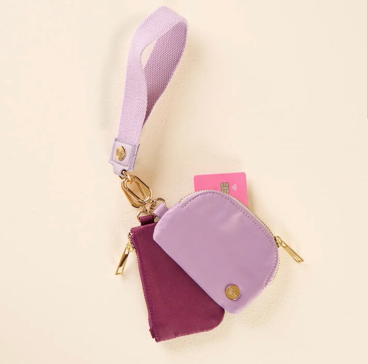 Dynamic Duo Pouch Wristlet Lilac