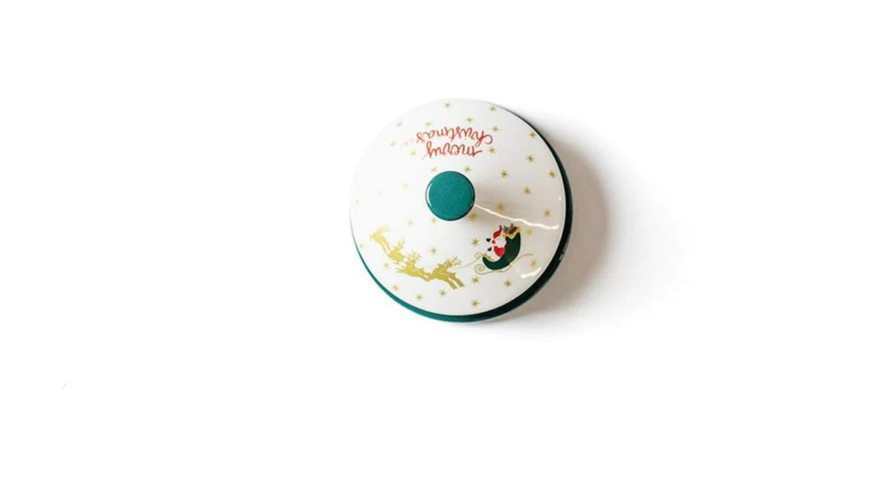 Cotton Colors Christmas Village Butter Dish