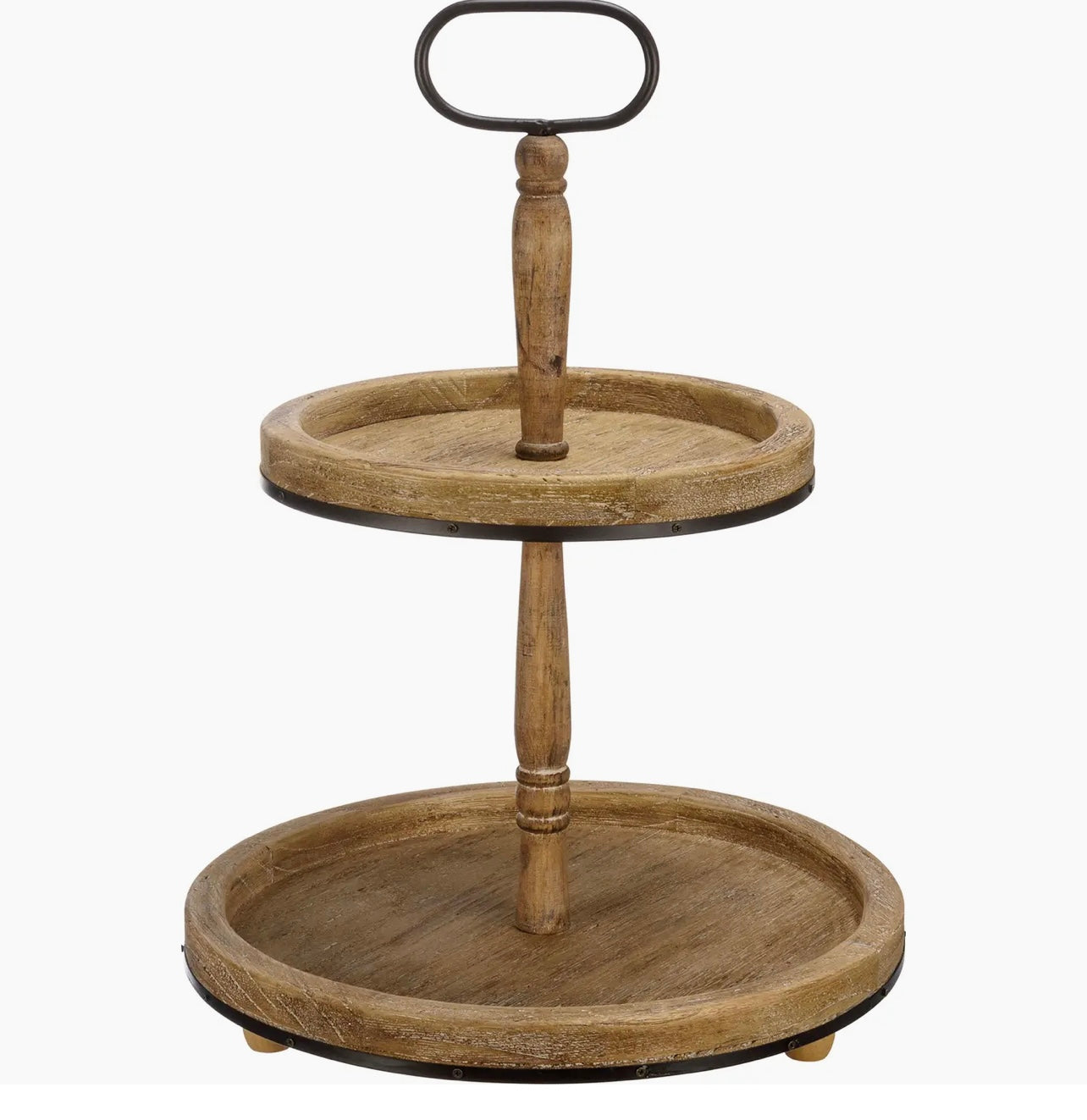 Round Two Tiered Light Tray