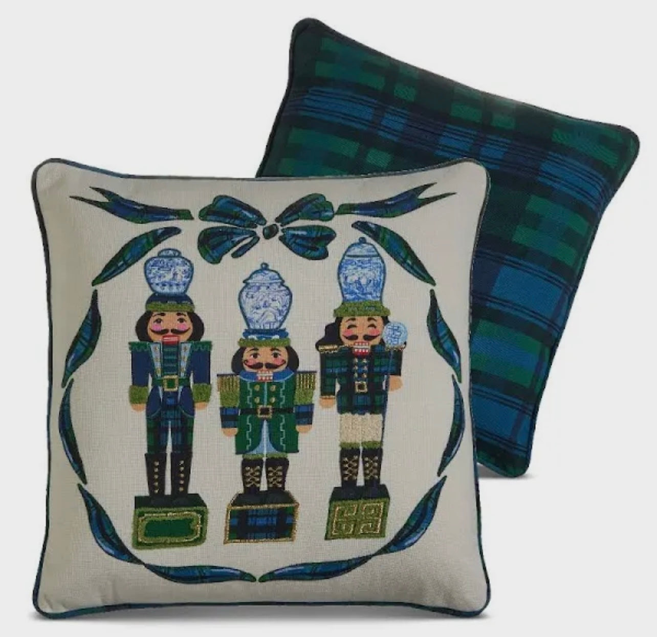 RAZ Black Watch Nutcracker Pillow