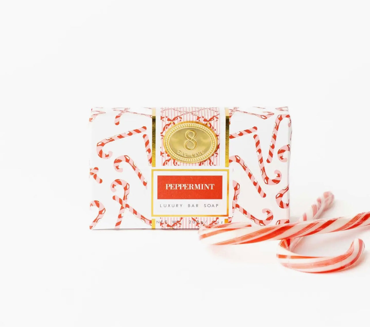 8 Oak Lane Peppermint Wrapped Bar Soap