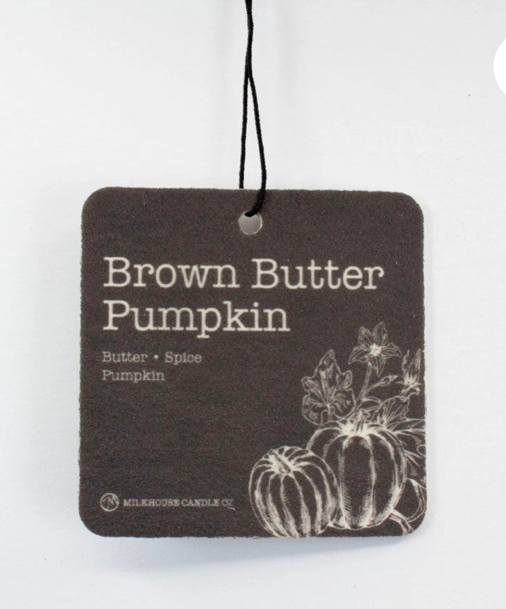 Car Fresheners: Brown Butter Pumpkin