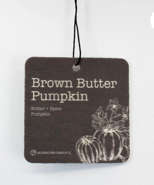 Car Fresheners: Brown Butter Pumpkin
