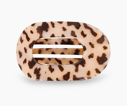 Teleties Blonde Tortoise Flat Clip- Small