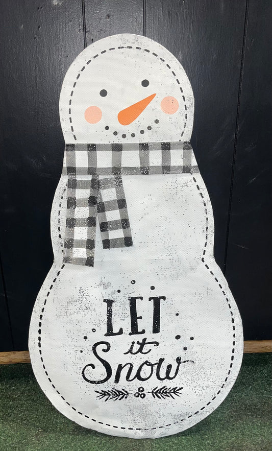 Let it Snow Snowman Door Hanger