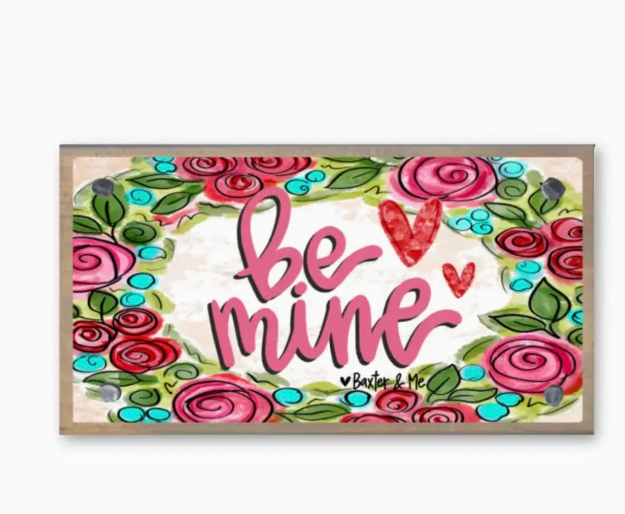 Be Mine Driftwood Happy Block