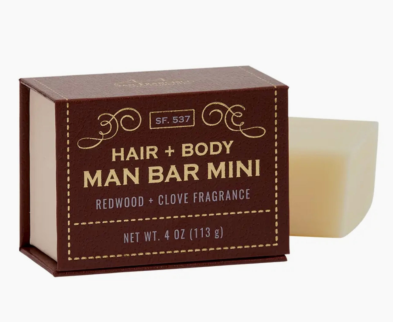 Man Bar Mini Hair + Body Redwood + Clove Fragrance