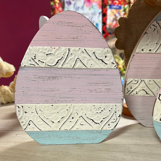 B&B Pastel Wooden Egg Medium