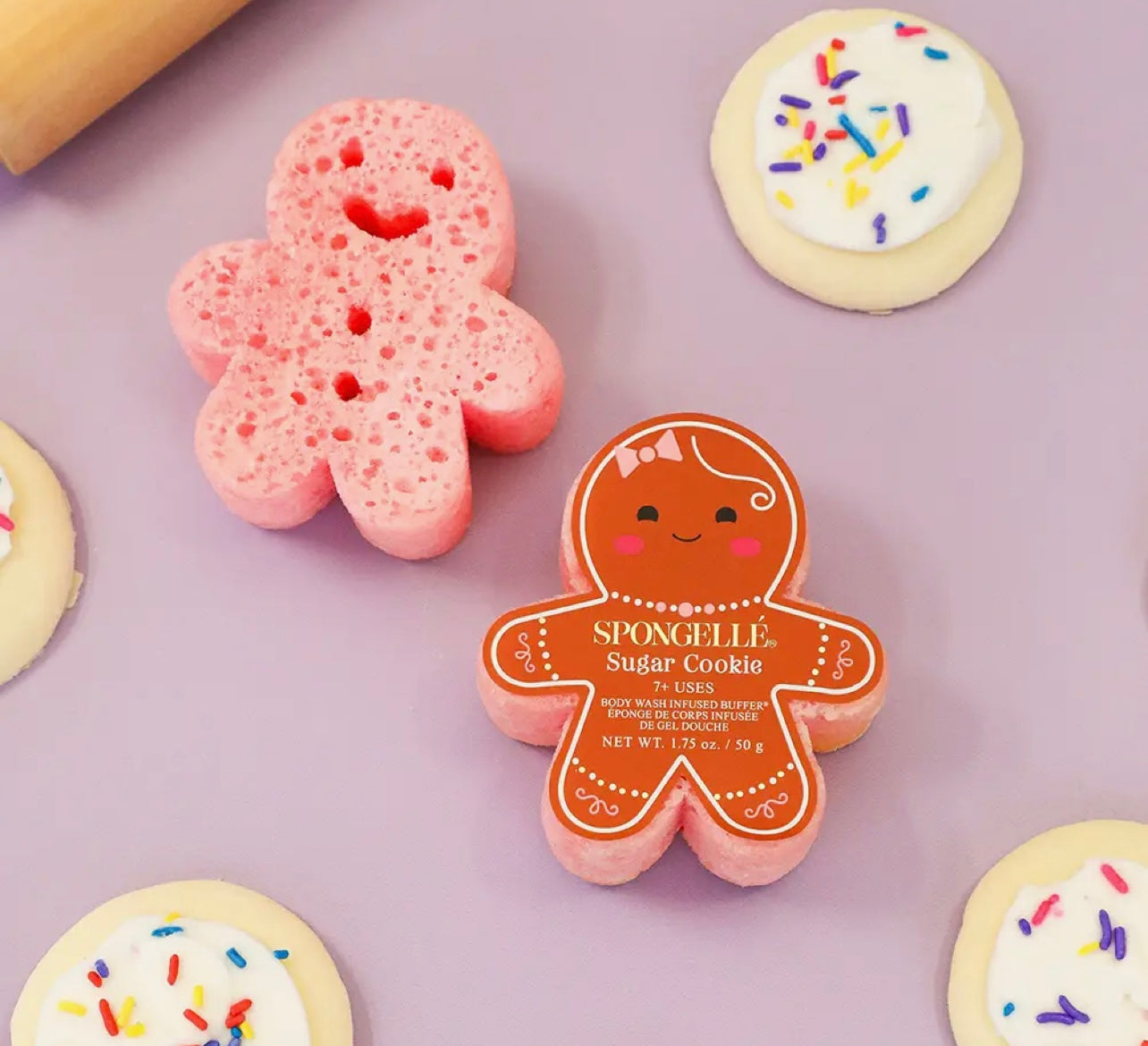 Spongelle Sugar Cookie Gingerbread Holiday Buffer