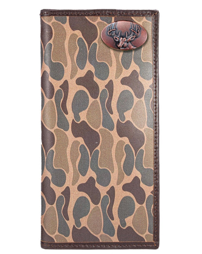 Zep Pro Buck Men’s Secretary Old School Camo Leather Wallet
